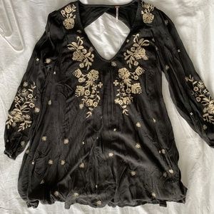Free People Sweet Tennessee Embroidered Dress - S